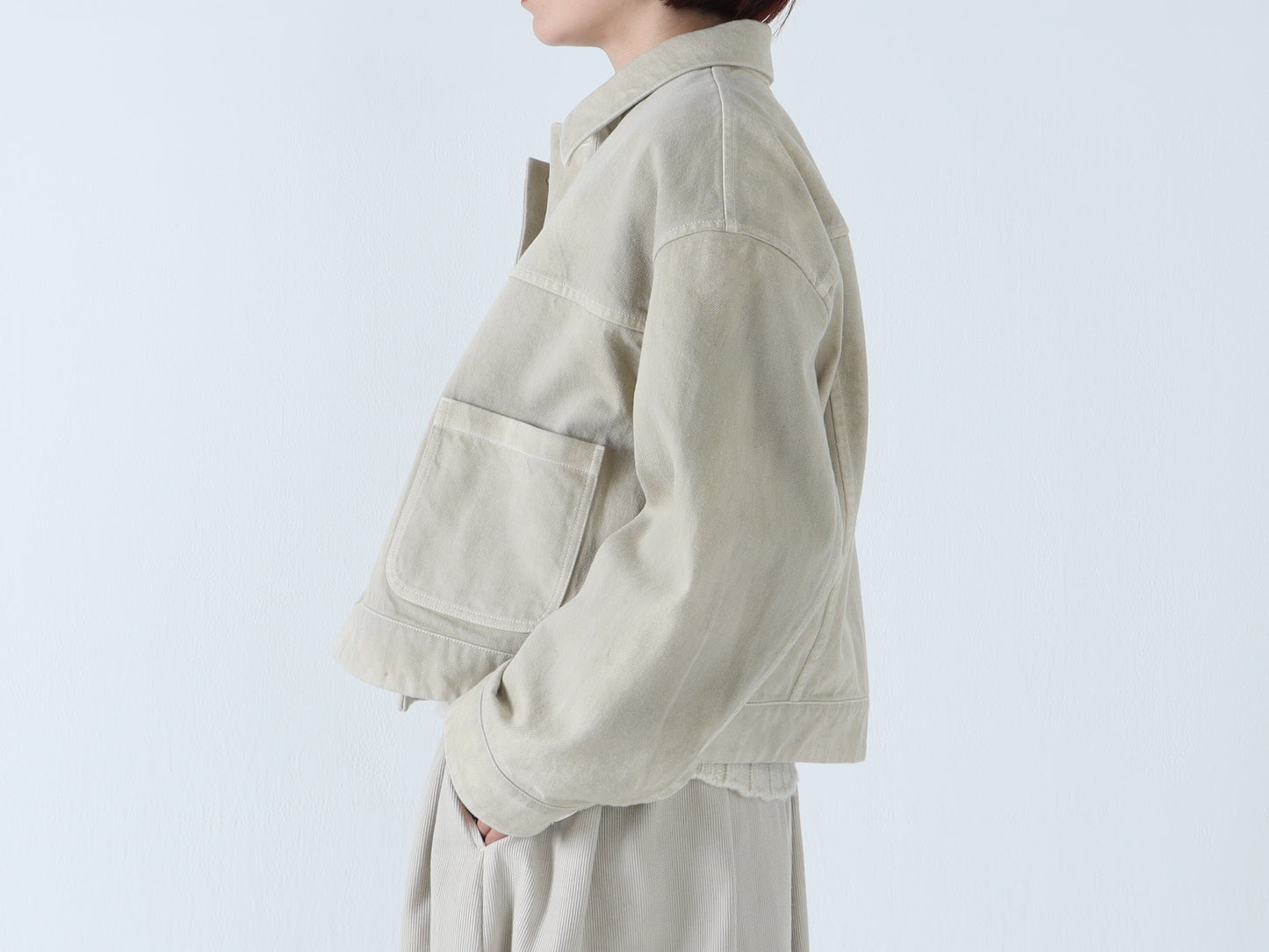 綿デニム トラッカージャケット