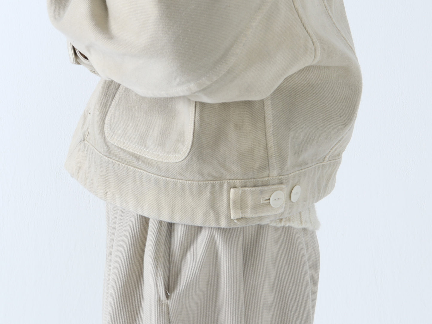 綿デニム トラッカージャケット