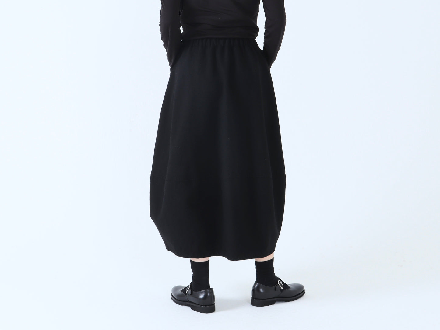 【NEW】綿ウール朱子織 バルーンスカート