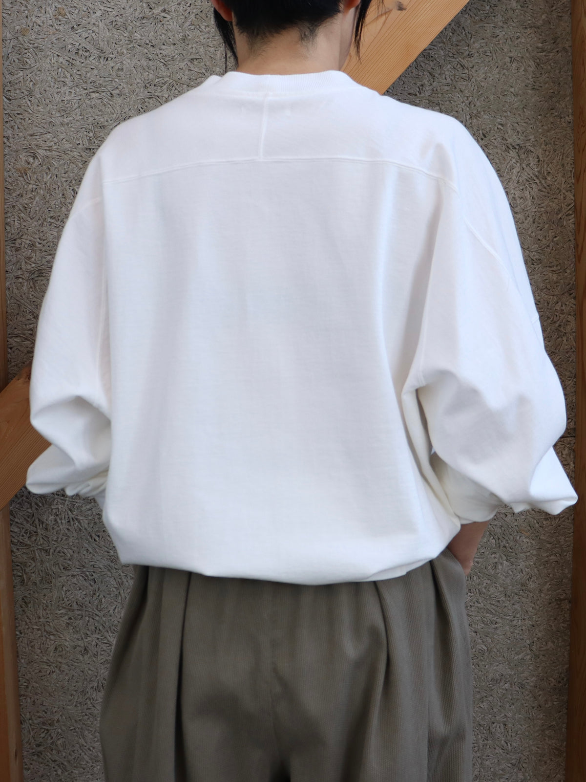 【NEW】綿カットソー サイドリブトレーナー