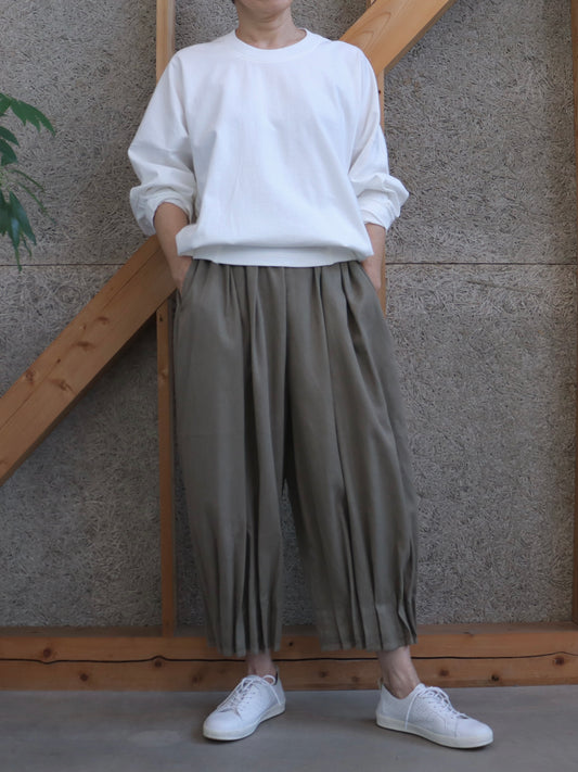 【NEW】綿カットソー サイドリブトレーナー