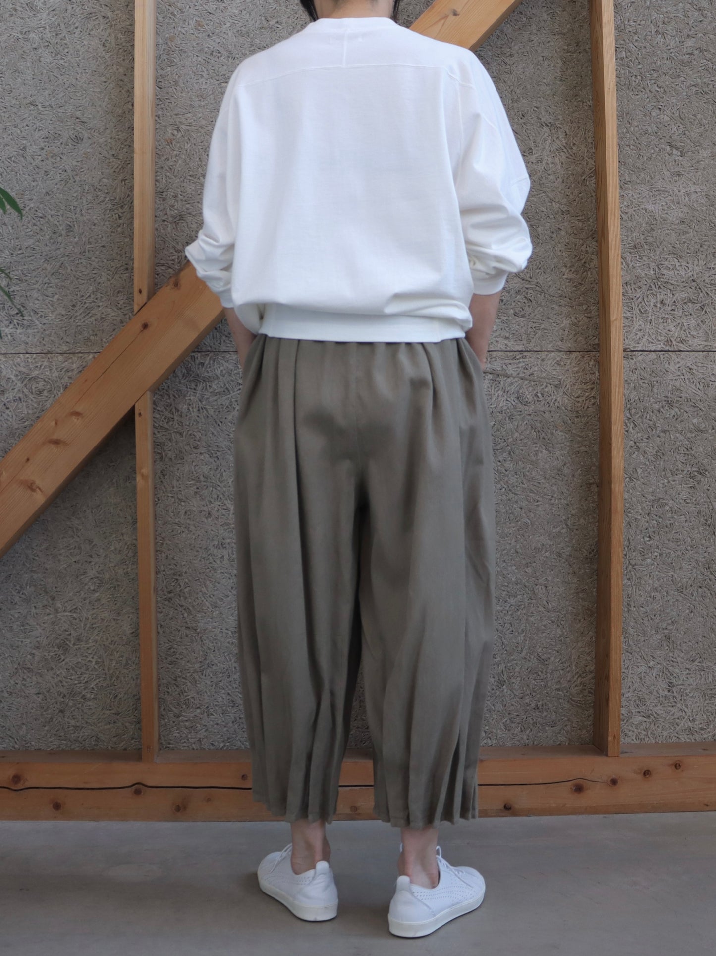 【NEW】綿カットソー サイドリブトレーナー
