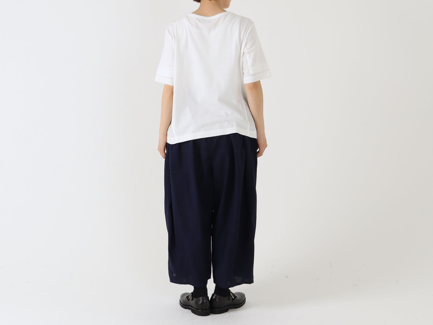綿ローン塩縮加工 サイドポケットバルーンパンツ