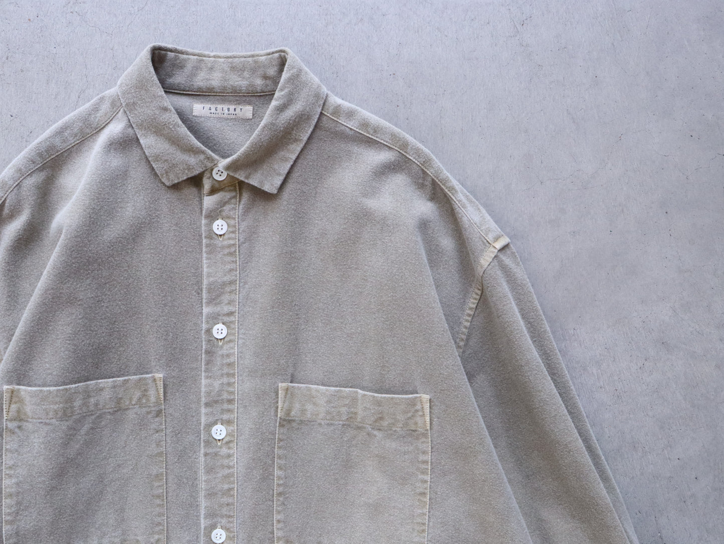 綿ネル ロングシャツワンピース