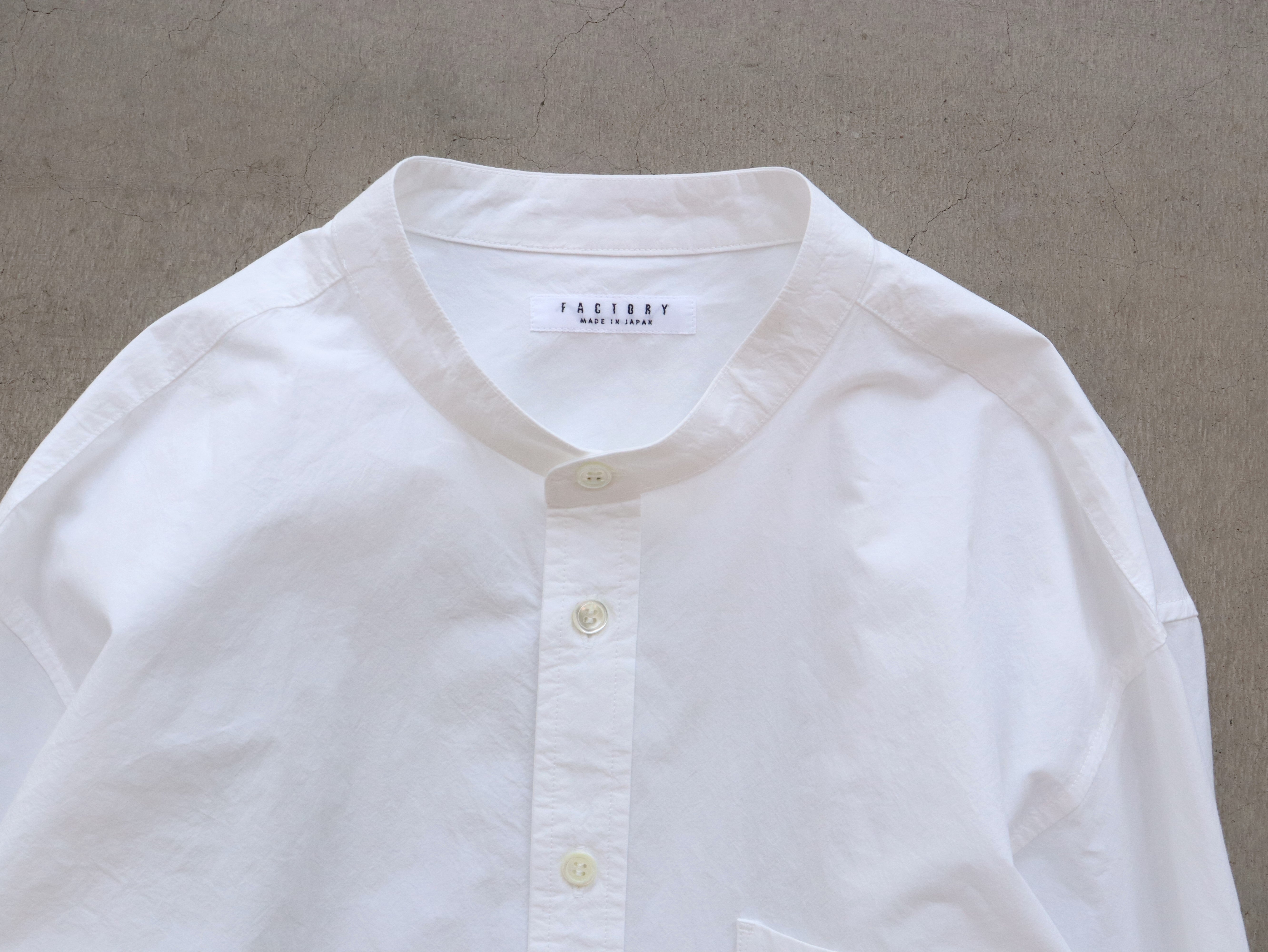 綿近江晒 スタンドカラーシャツ – factory