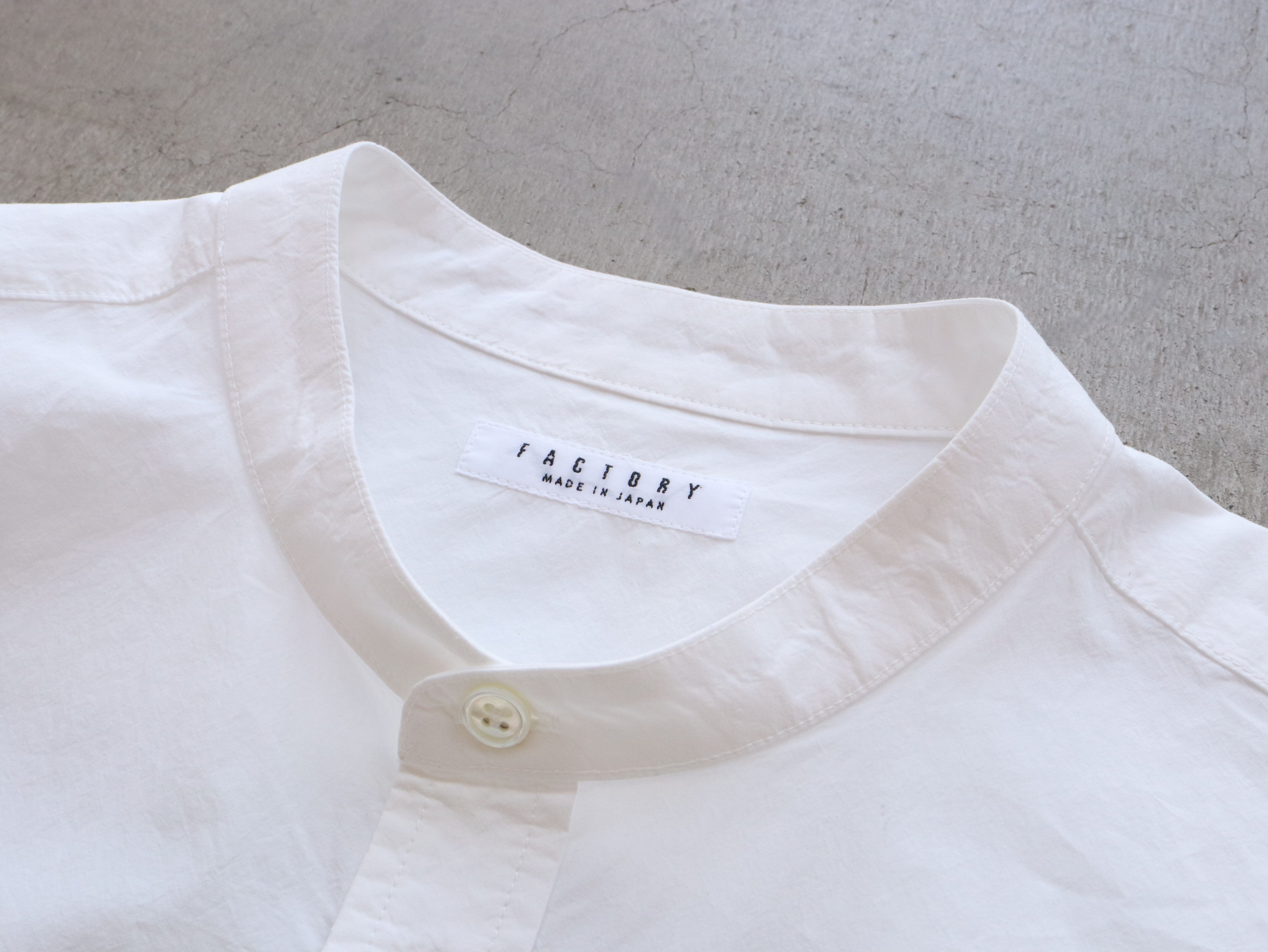 綿近江晒 スタンドカラーシャツ – factory
