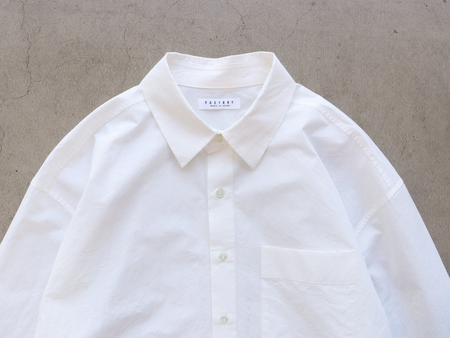 綿近江晒 オーバーシャツ