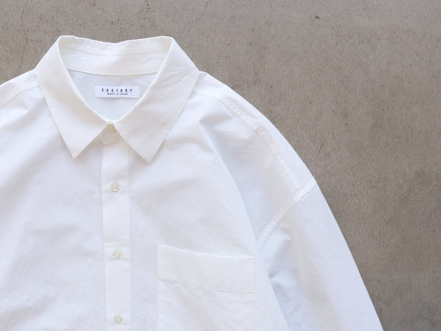 綿近江晒 オーバーシャツ