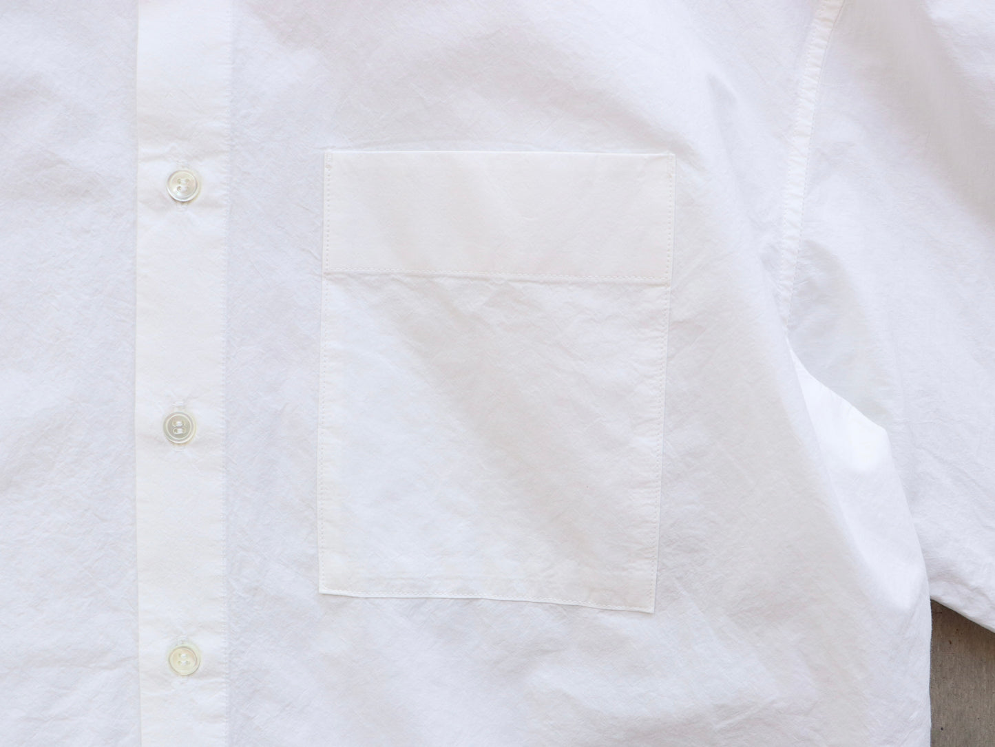 綿近江晒 オーバーシャツ