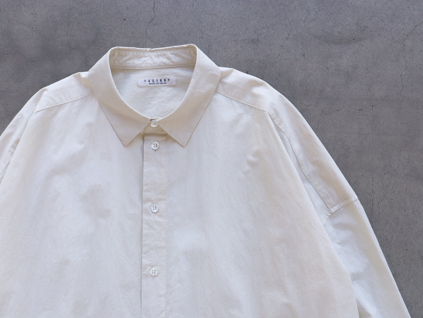 綿近江晒 ロングシャツワンピース