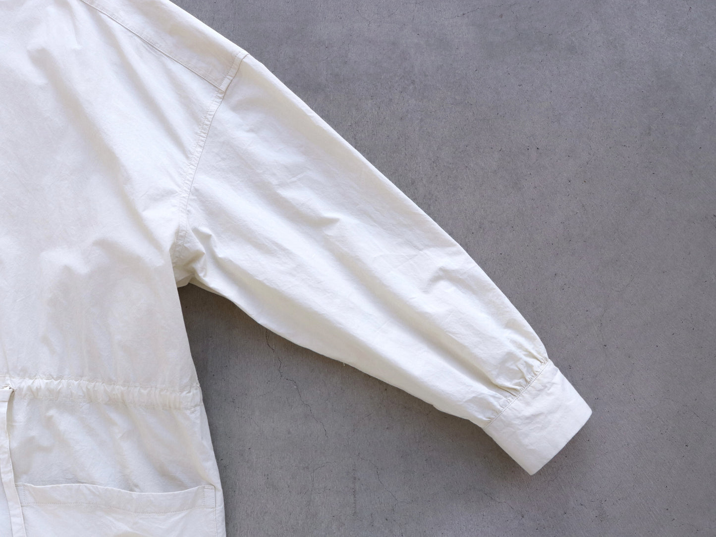 綿近江晒 ロングシャツワンピース