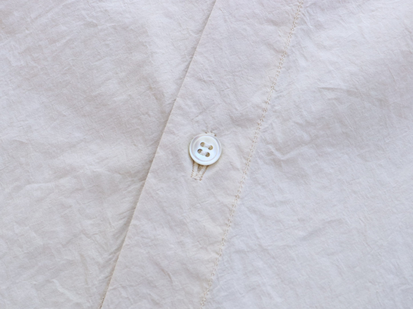 綿近江晒 ロングシャツワンピース