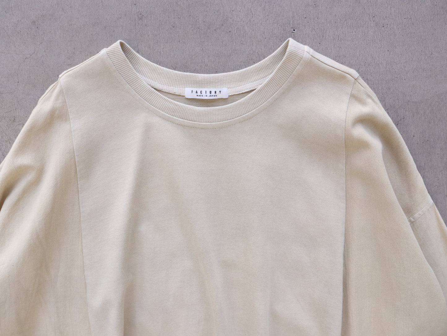 綿カットソー×綿40/2 サークルトレーナーワンピース