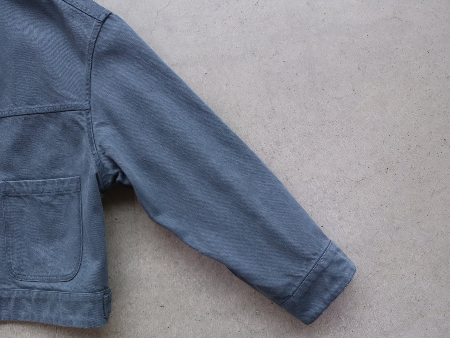 綿デニム トラッカージャケット