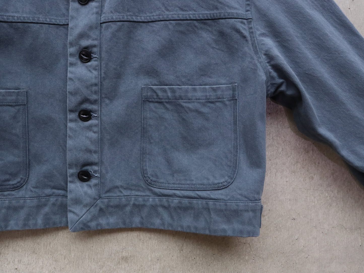 綿デニム トラッカージャケット