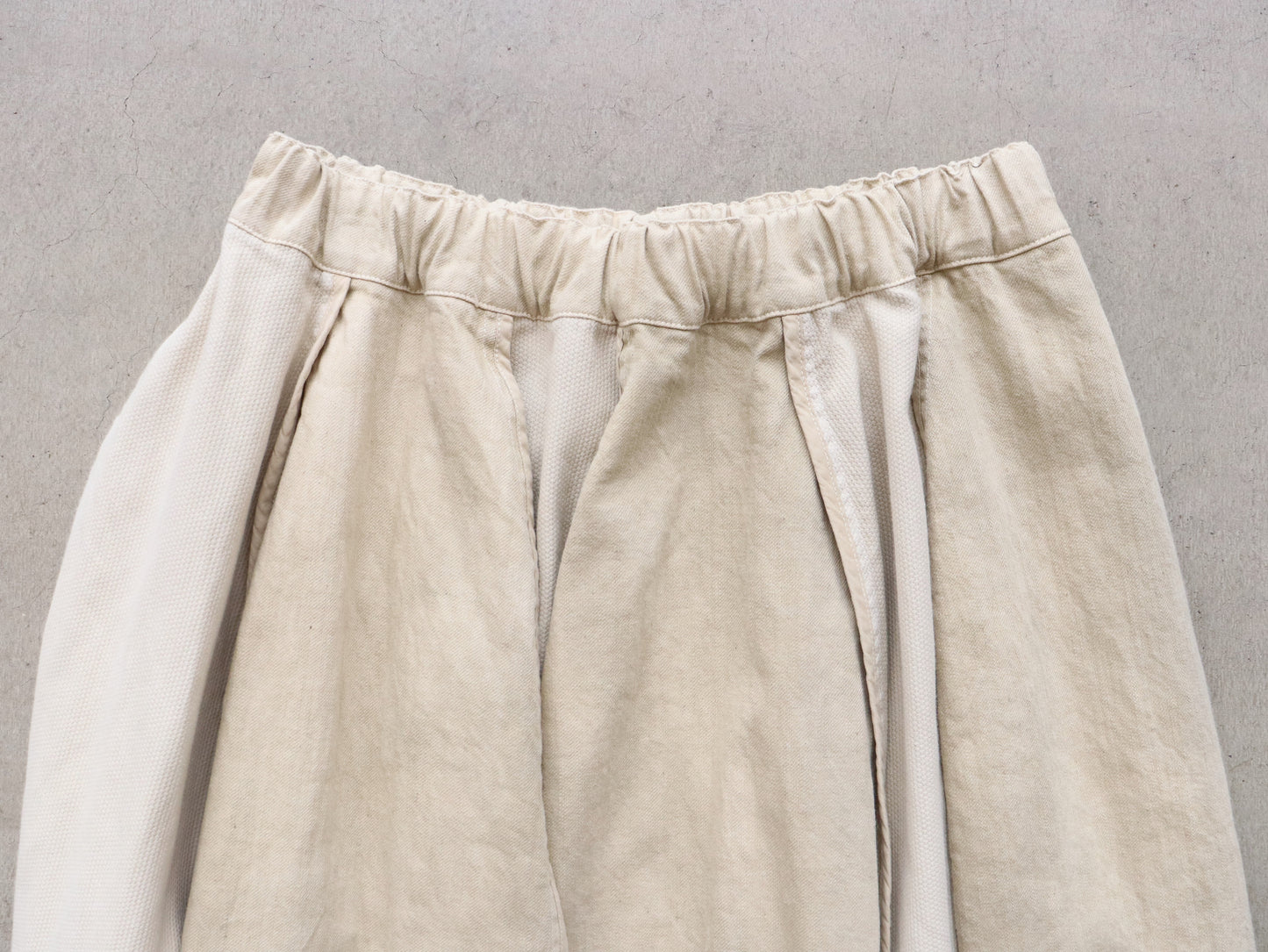 綿刺し子×ジンバブエコットン パイピングスカート