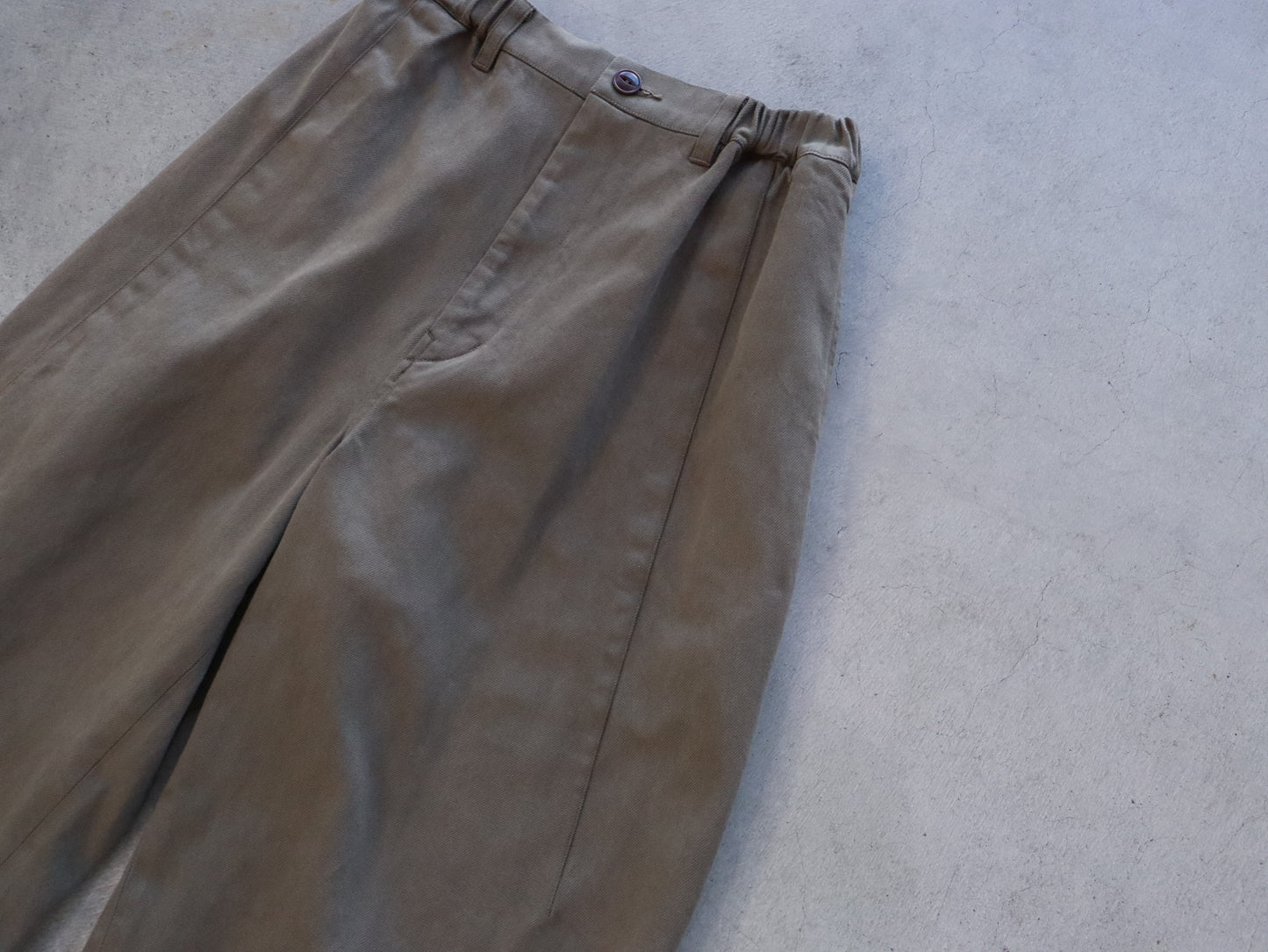 【NEW】綿デニム コクーンワイドパンツ