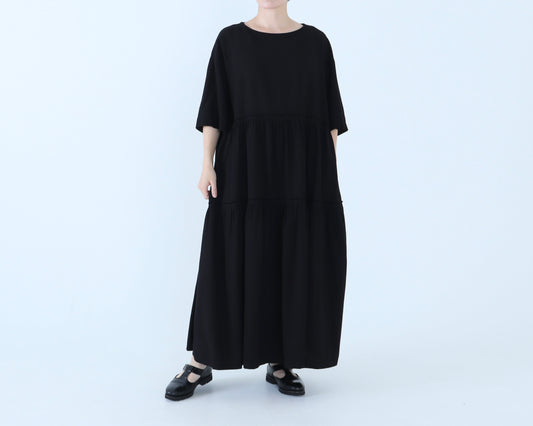 【NEW】バンブーコットン ティアードワンピース