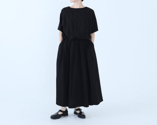 【NEW】バンブーコットン ブラウジングワンピース