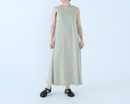 26SS｜D-05｜綿カットソー　ボートネックワンピース