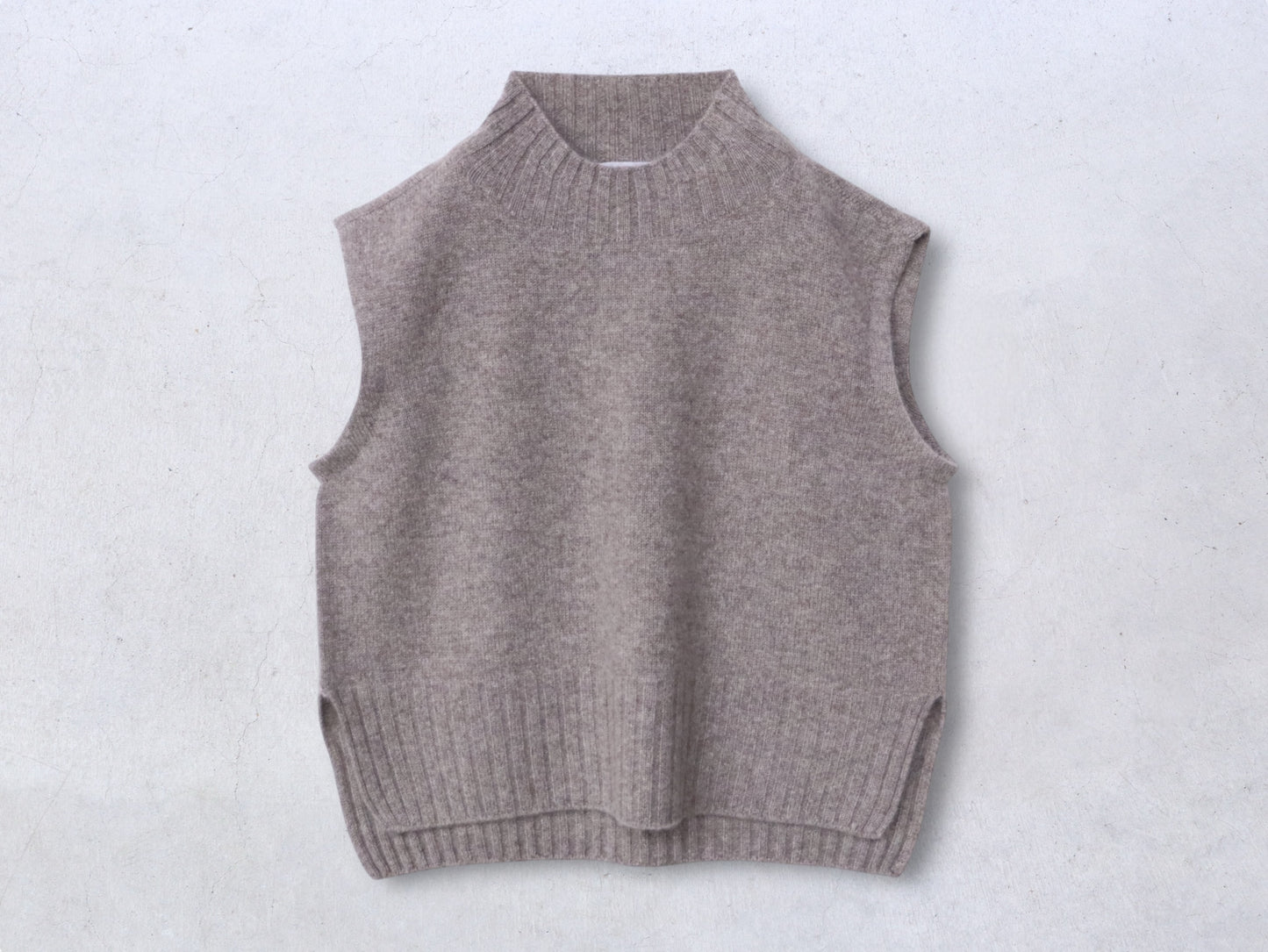 ヤク ショート丈ワイドベスト