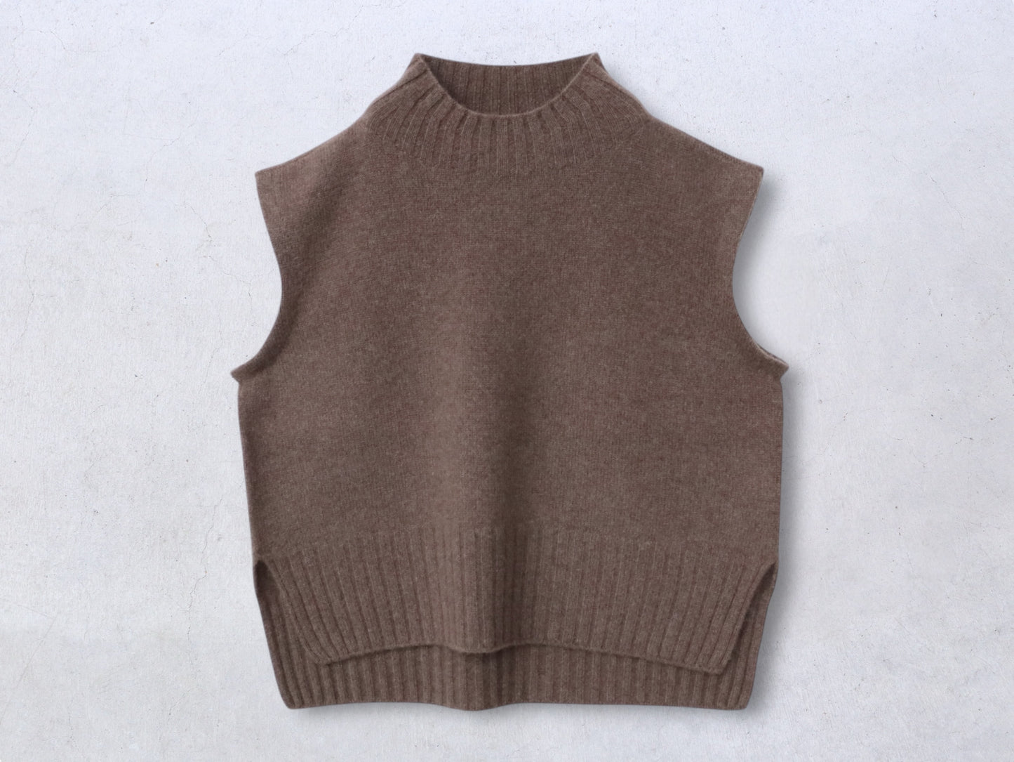 ヤク ショート丈ワイドベスト