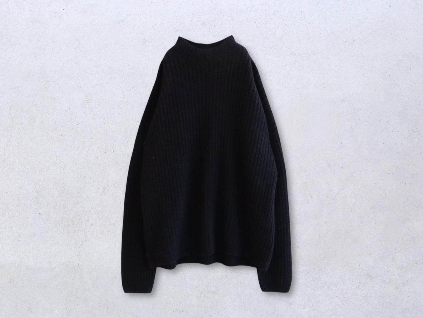 【NEW】ベビーキャメル リブハイネックセーター