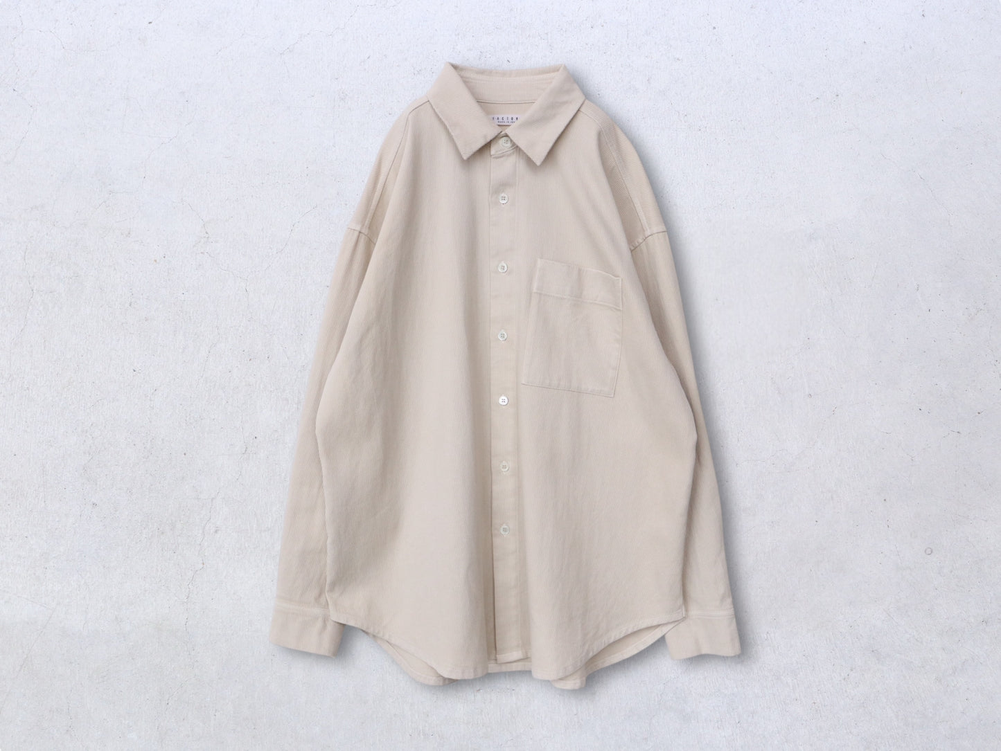 【NEW】綿刺し子 オーバーシャツ