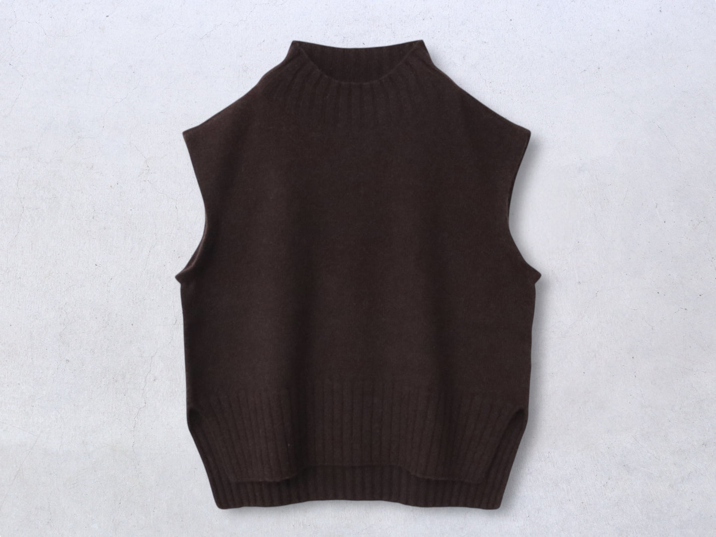 ヤク ショート丈ワイドベスト