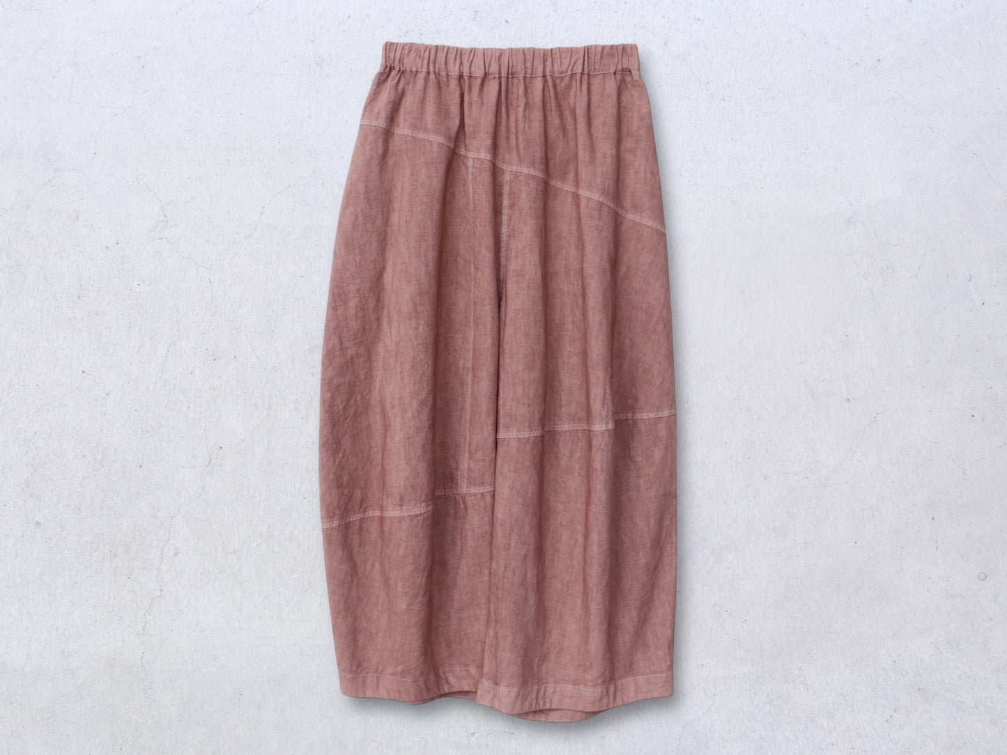 綿麻 キュービックパンツ