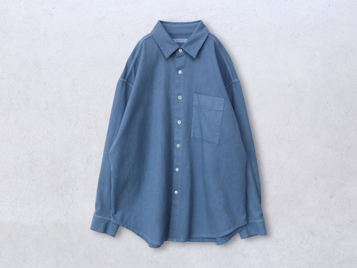 【NEW】綿刺し子 オーバーシャツ