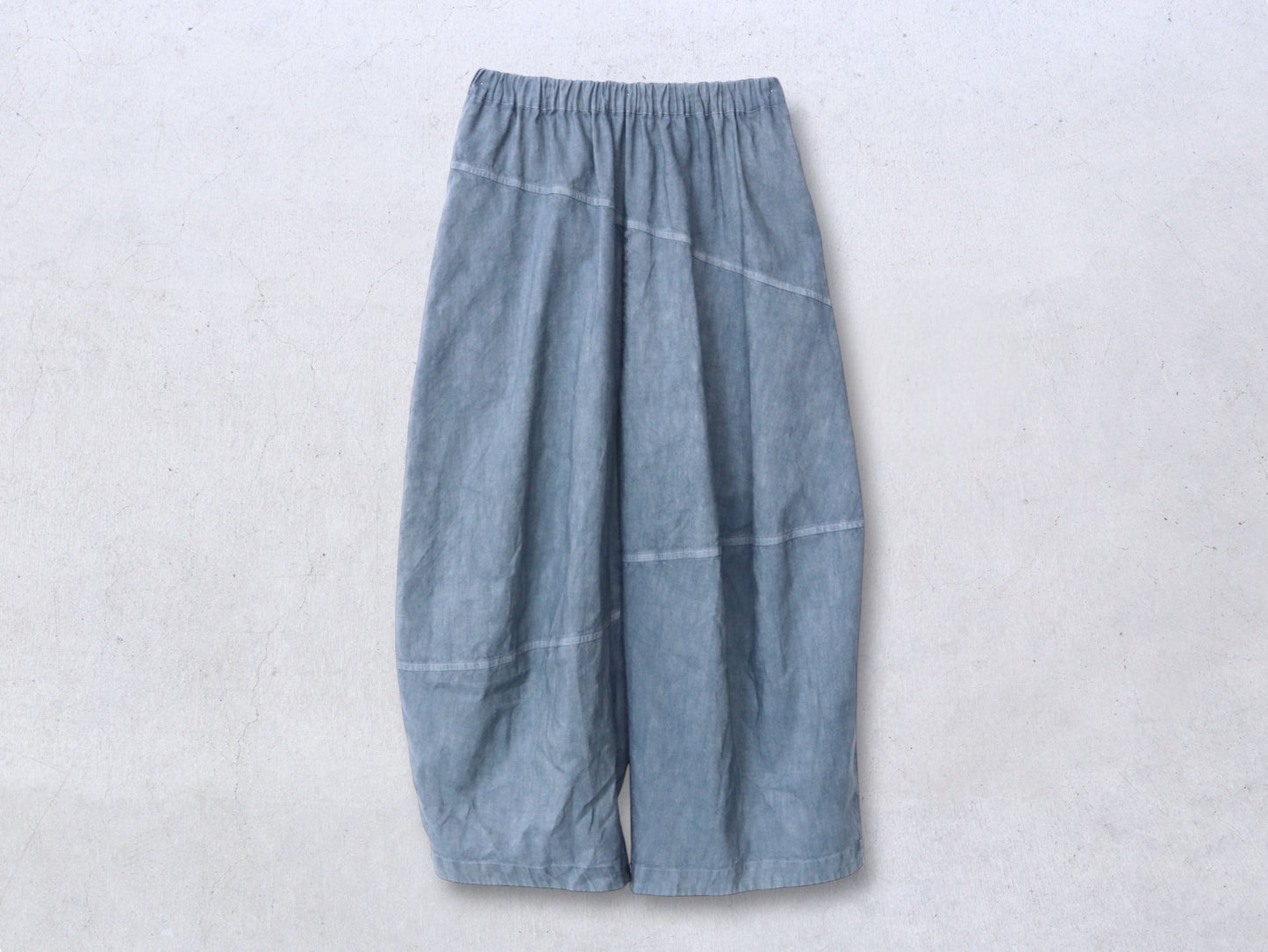 綿麻 キュービックパンツ