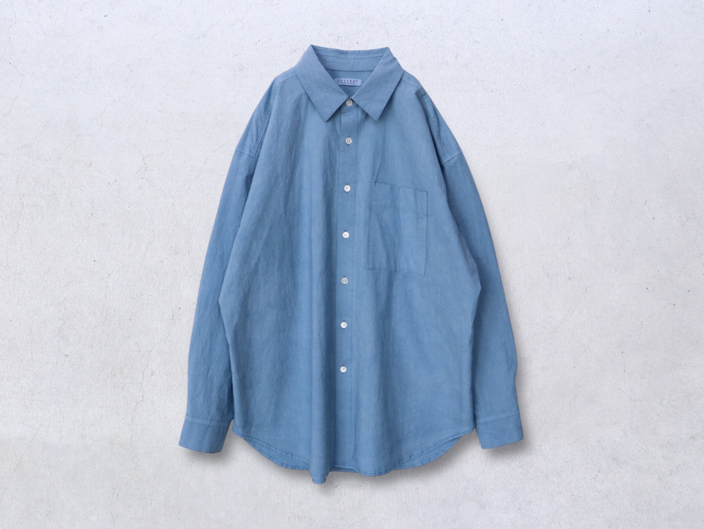 綿近江晒 オーバーシャツ