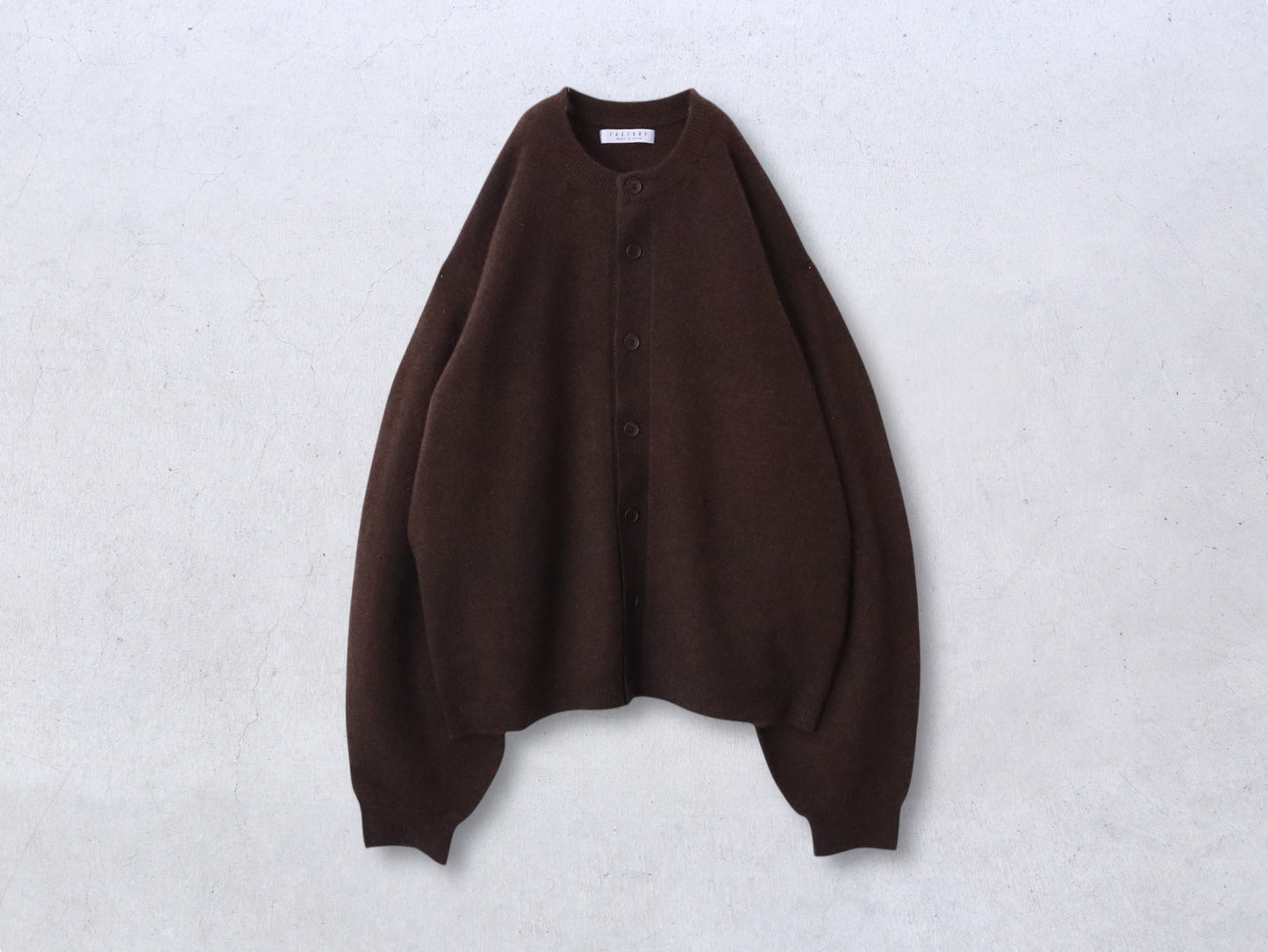 ヤク バルーンスリーブカーディガン