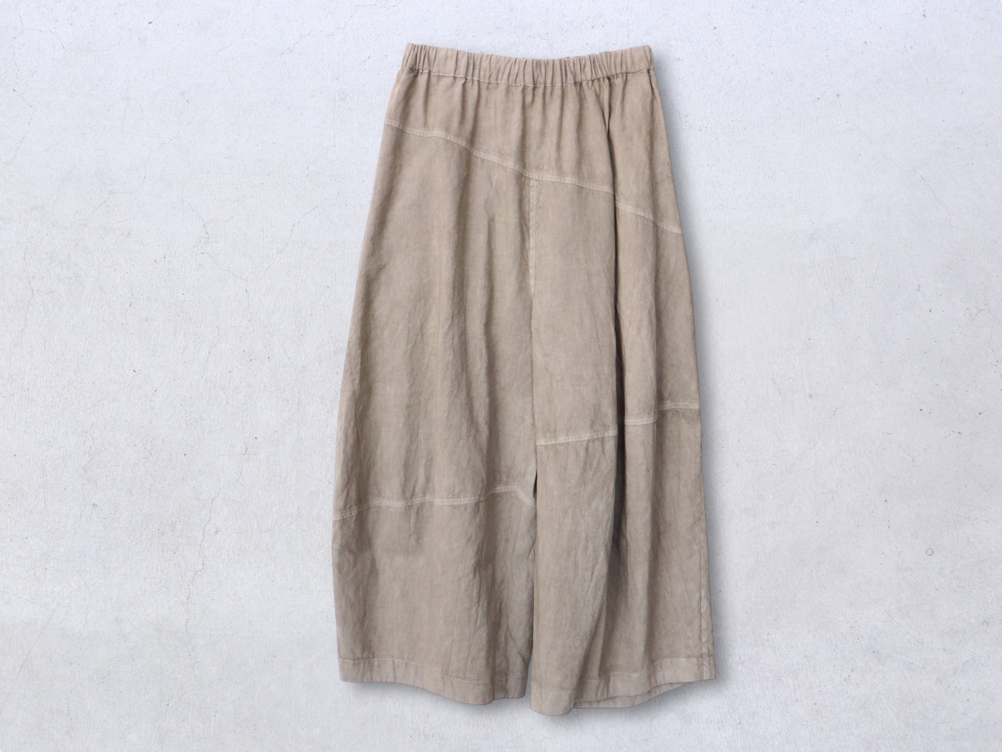 綿麻 キュービックパンツ