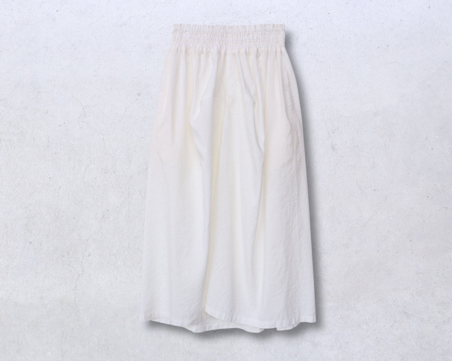 綿麻 ギャザースカート