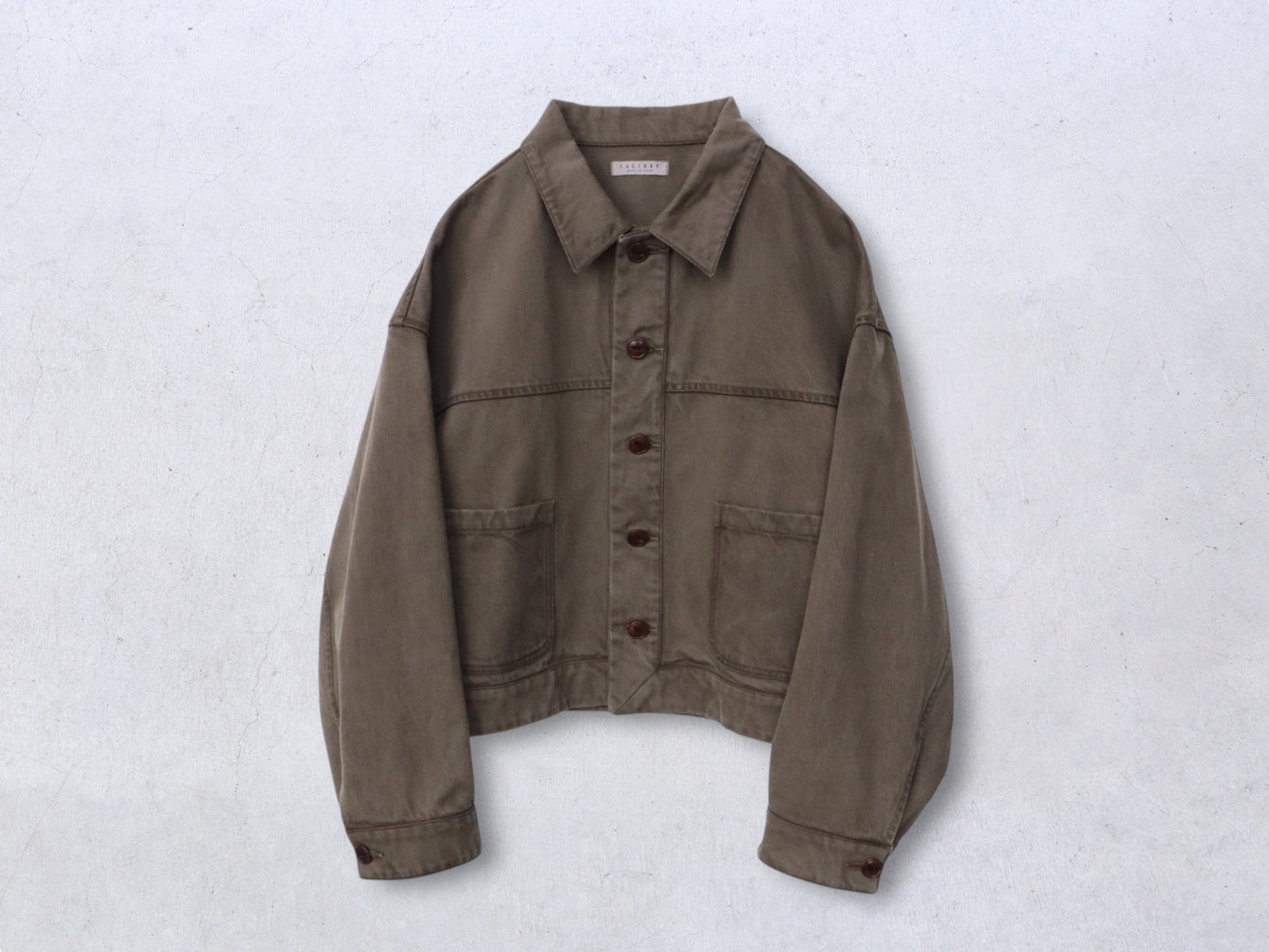 綿デニム トラッカージャケット