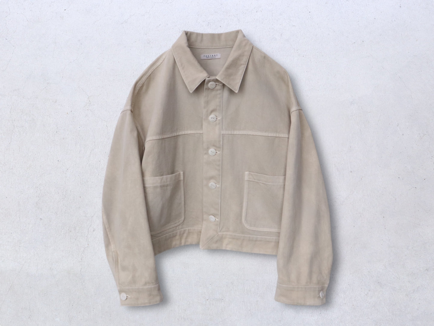 綿デニム トラッカージャケット