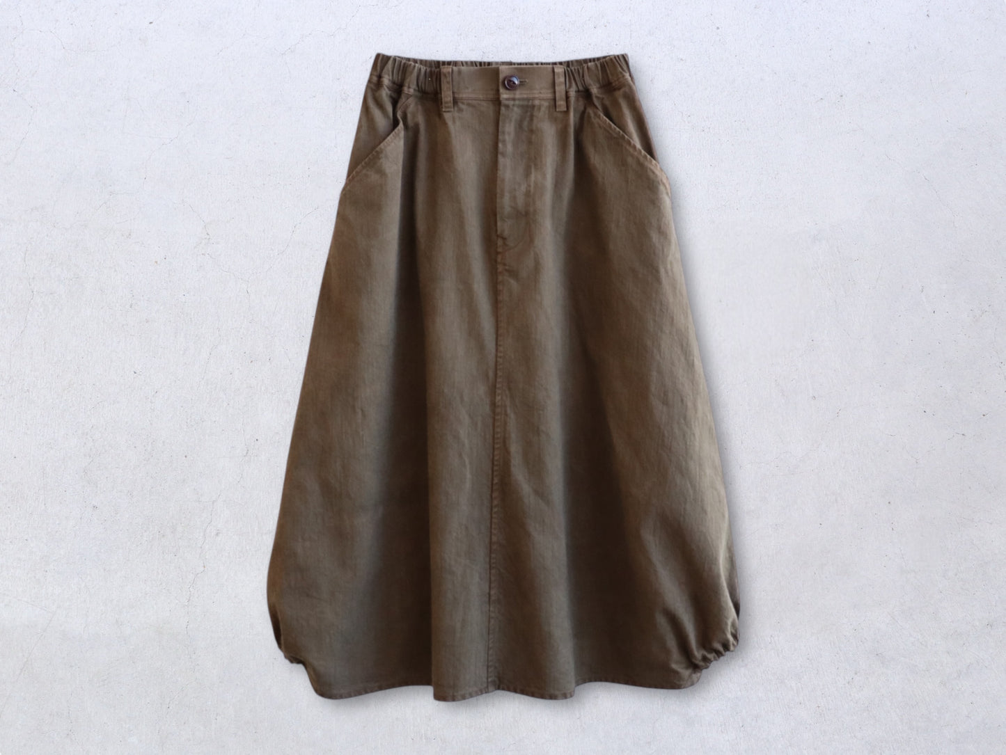 【NEW】ジンバブエコットン ヘムゴムスカート