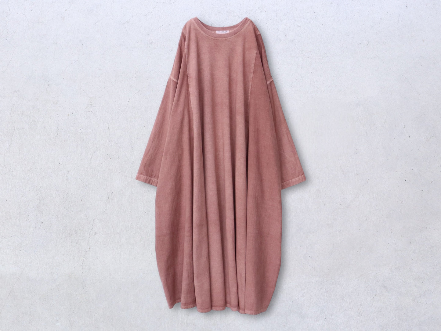 綿カットソー×綿40/2 サークルトレーナーワンピース