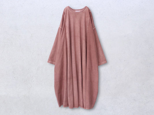 綿カットソー×綿40/2 サークルトレーナーワンピース