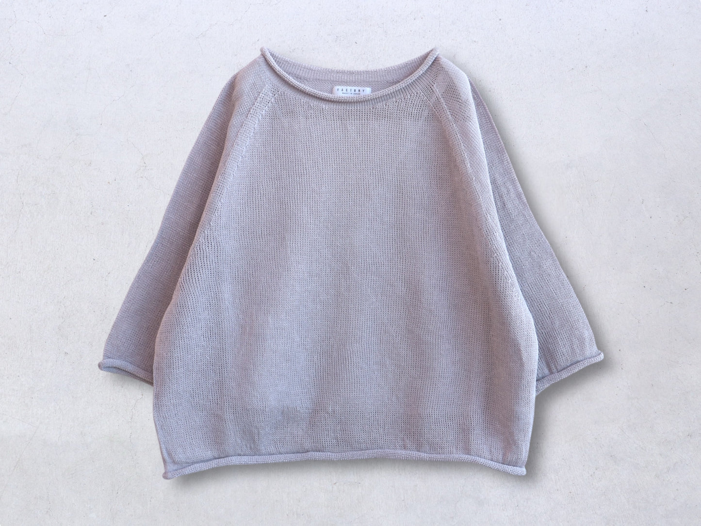 GIMAコットン ロールネックセーター