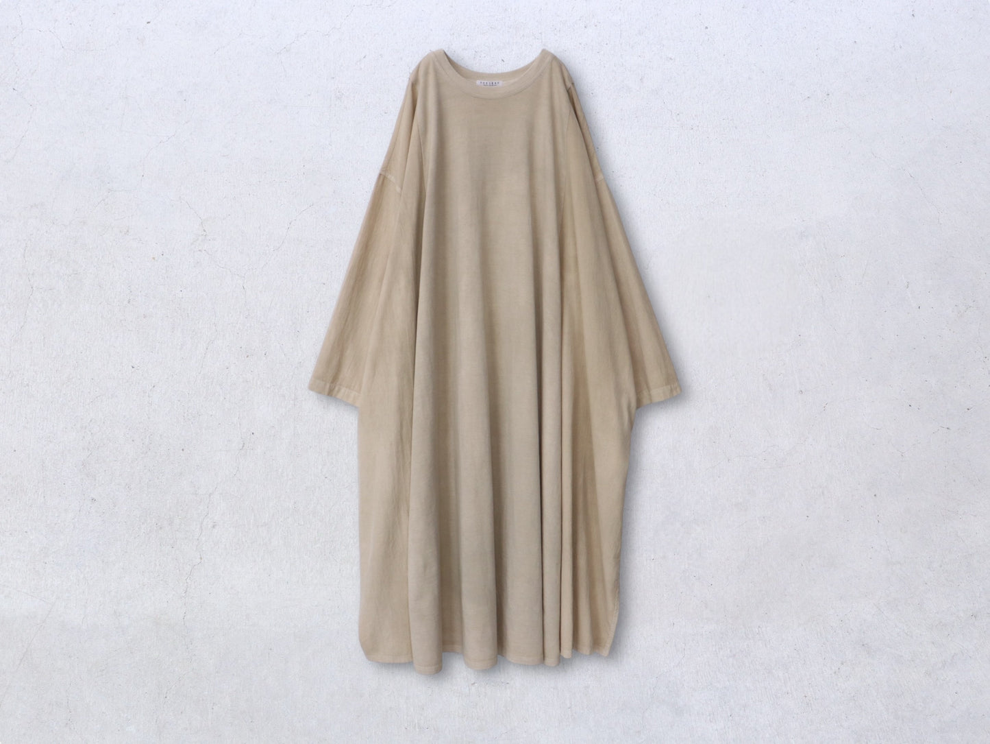 綿カットソー×綿40/2 サークルトレーナーワンピース