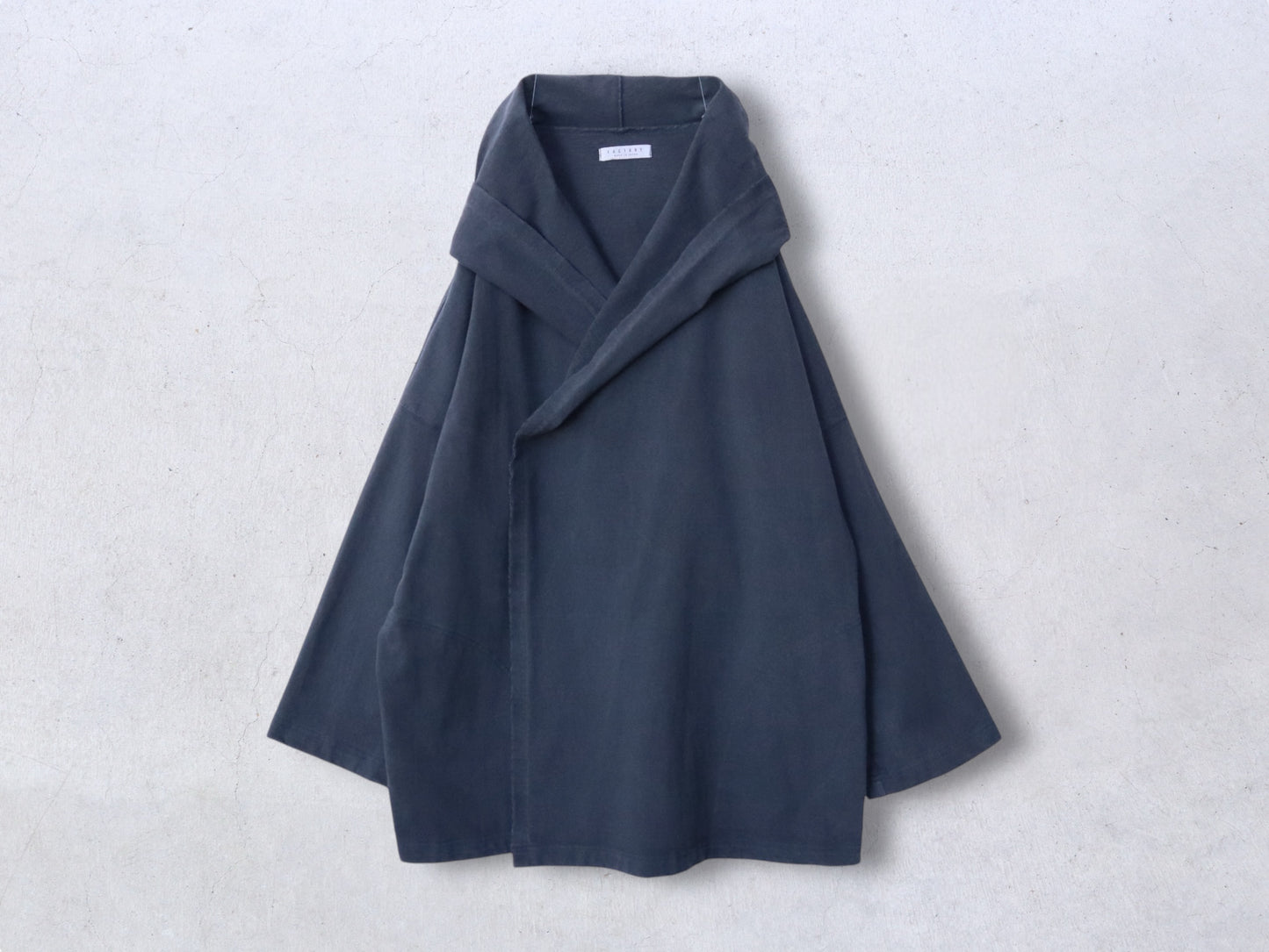【NEW】綿カットソー ショールパーカー