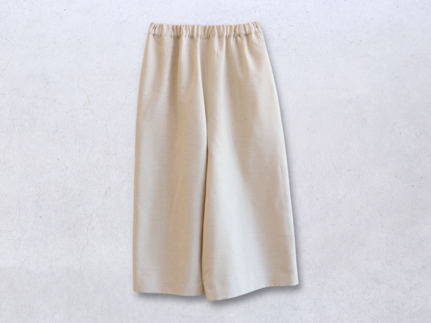 【NEW】綿ウール朱子織 リラックスパンツ