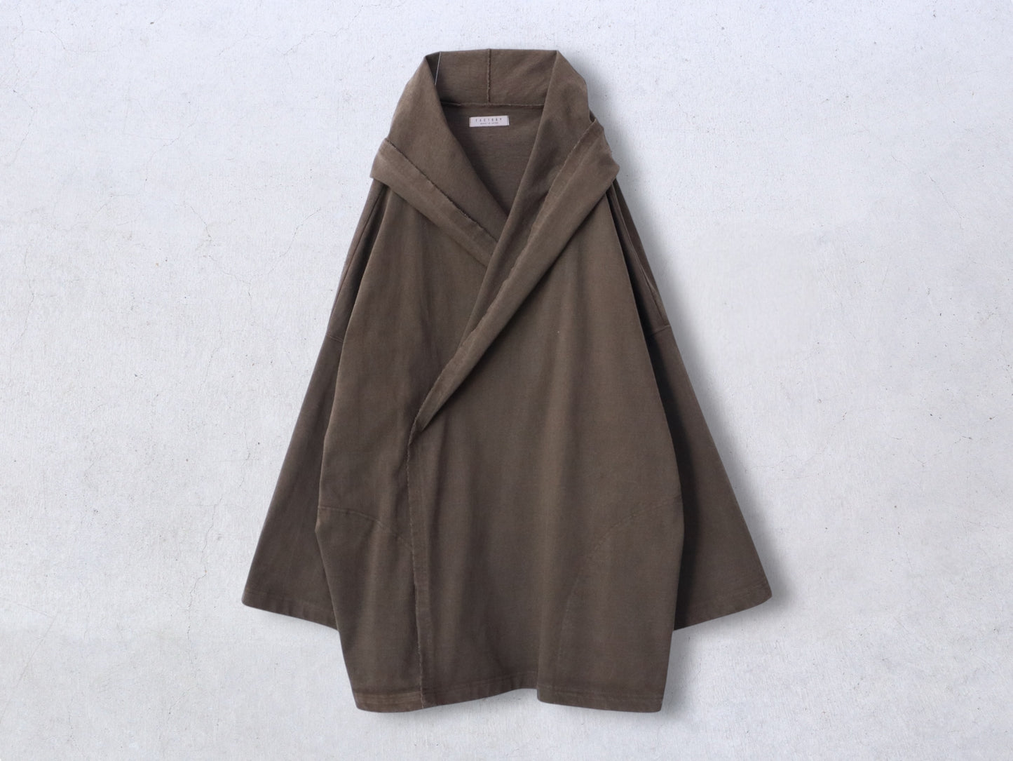 【NEW】綿カットソー ショールパーカー