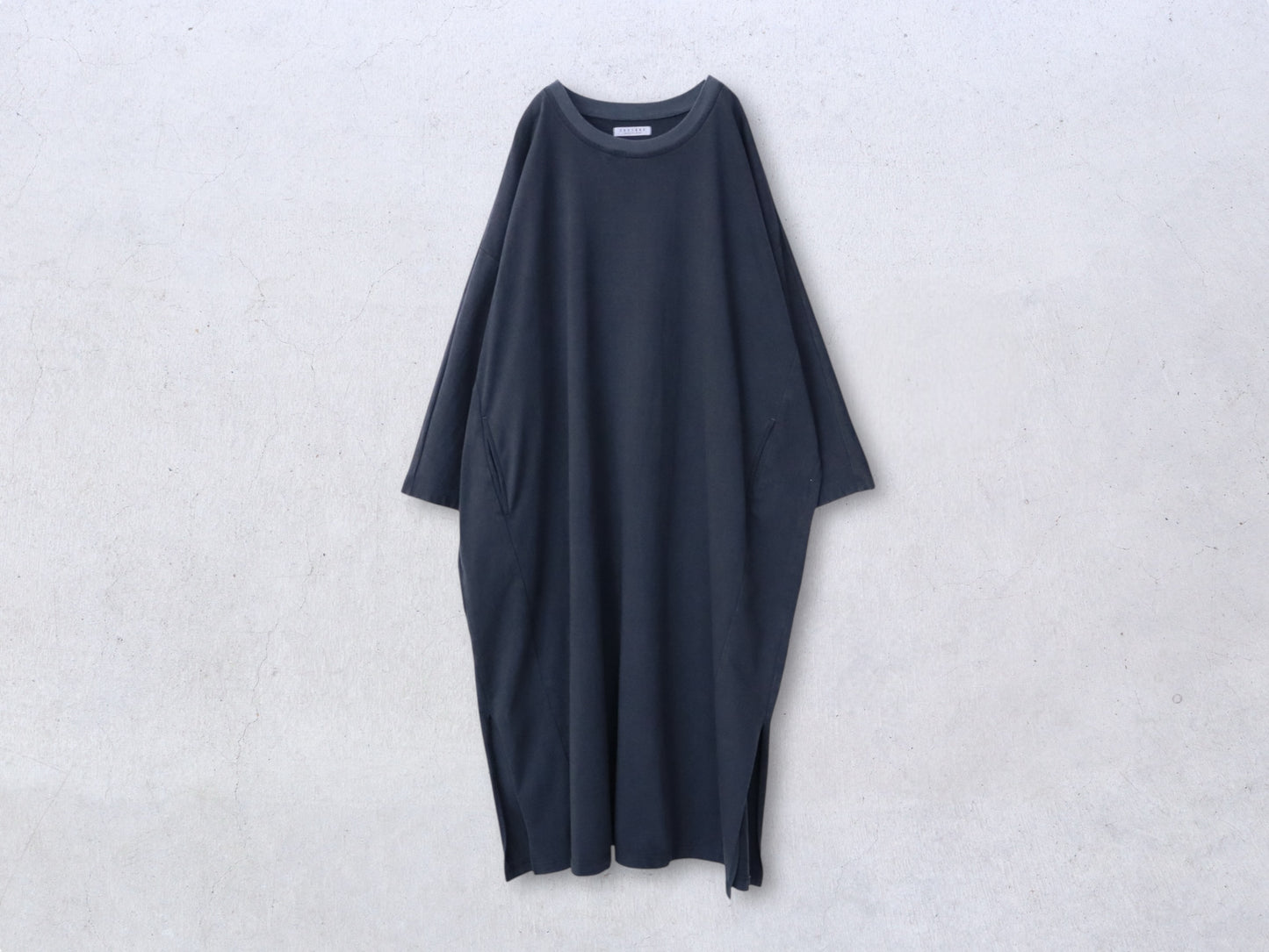 【NEW】綿カットソー ワイドトレーナーワンピース