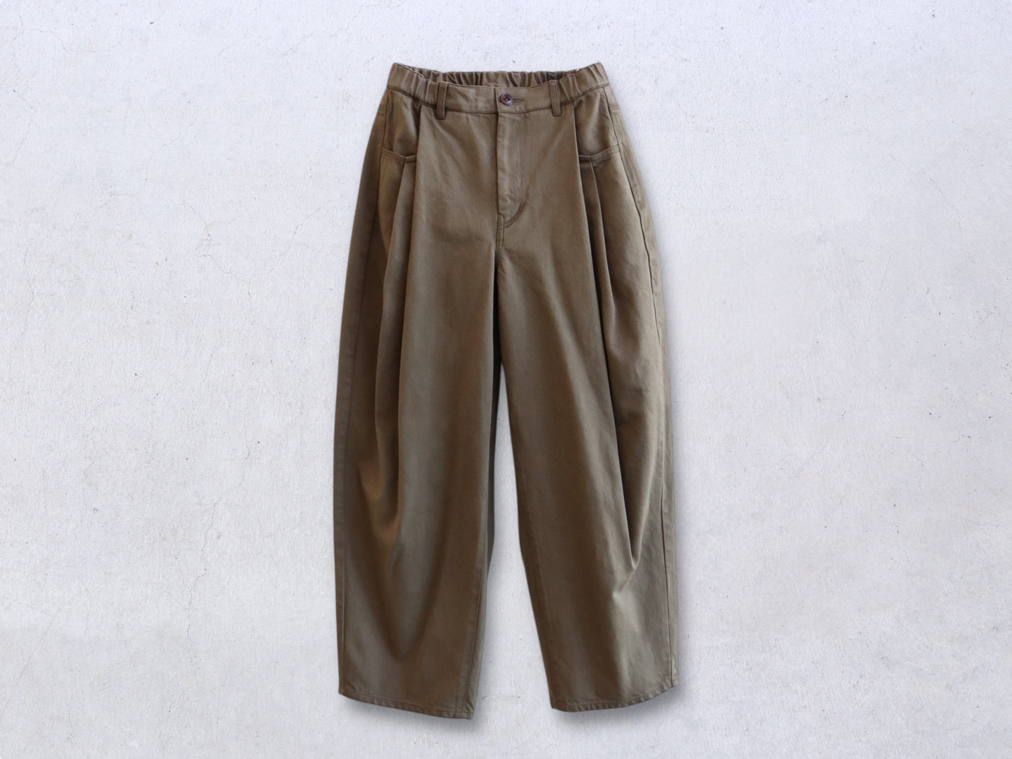 【NEW】綿デニム オーバータックパンツ