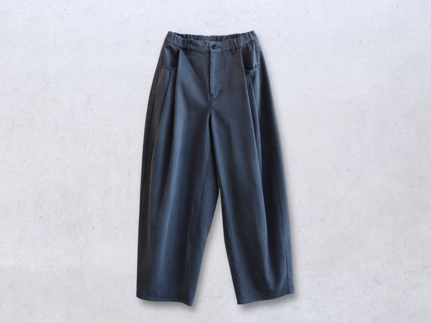 【NEW】綿デニム オーバータックパンツ