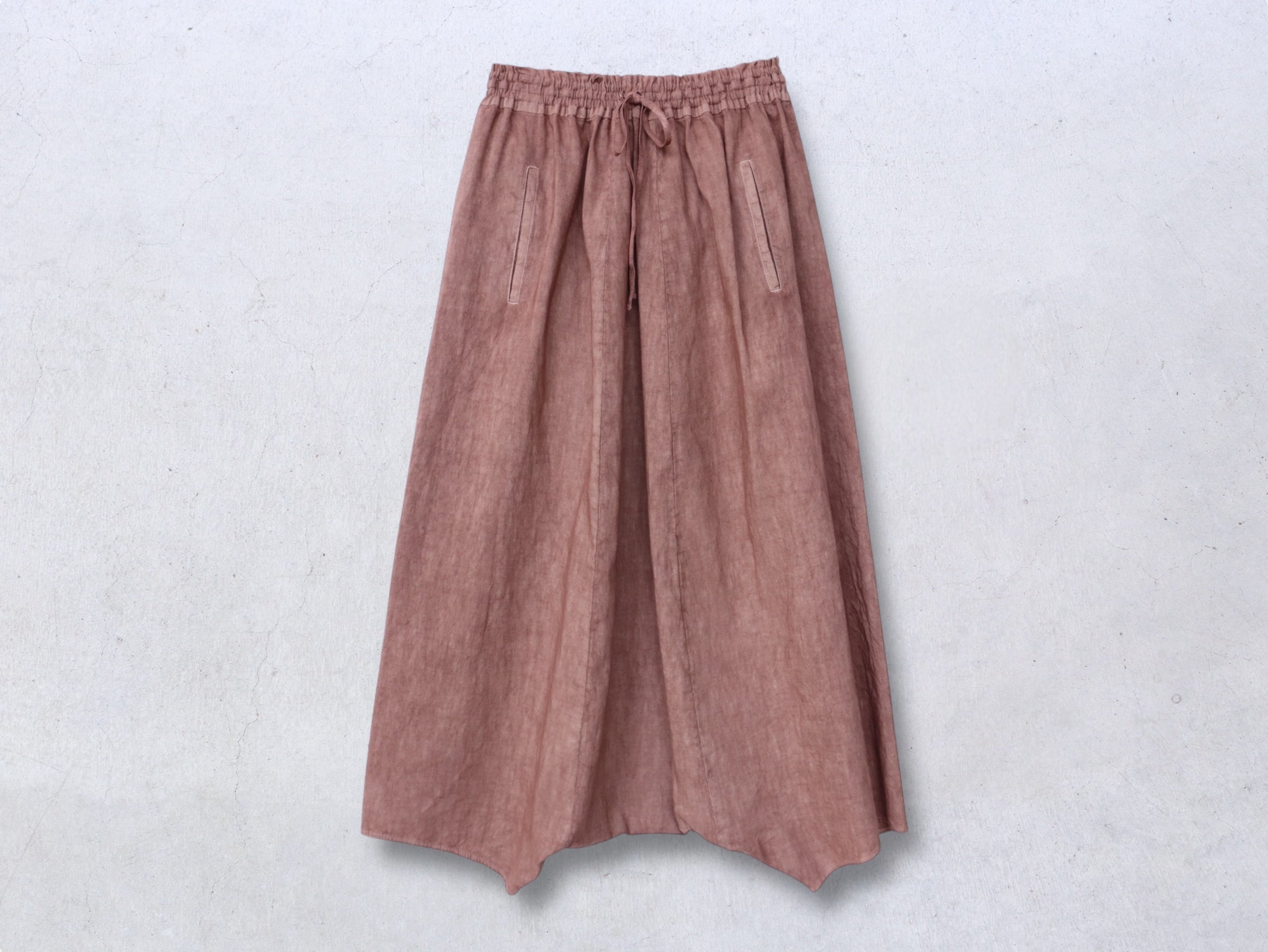 パドカレ　コットンバンブーパネル柄パンツ　サルエルパンツ　バンブー竹 pas de calais(パドカレ) パネル柄とストライプ ふたつの大人